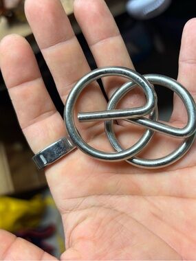 Metal disentanglement "Yin Yang" puzzle from the True Genius collection